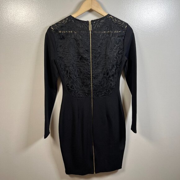Ted Baker Mayaa Lace Sheath Dress Size 2 US 6 Black Cocktail Event Party Holiday - Picture 3 of 10
